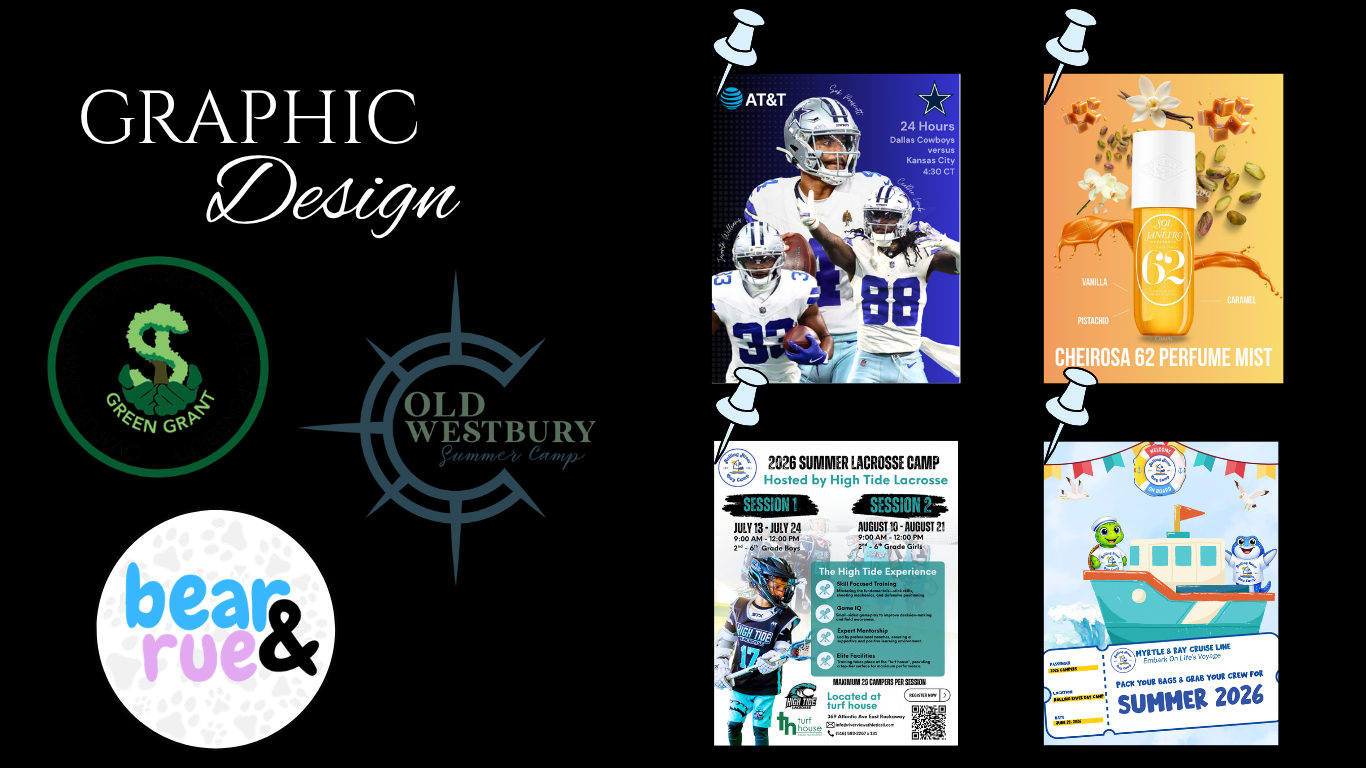 Selected graphic design work